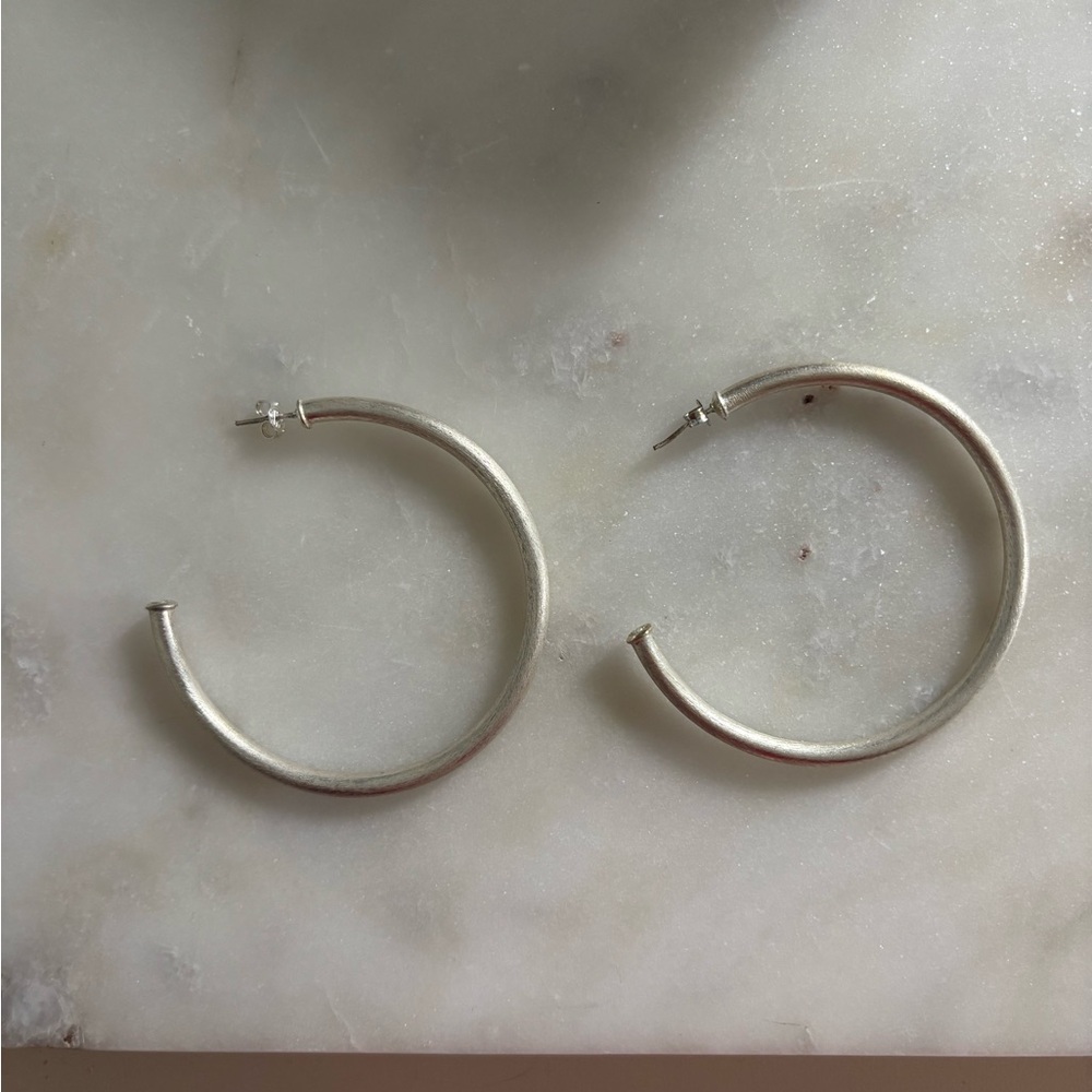 Shelia Fajl Everybody’s Favorite Silver Hoop Earrings